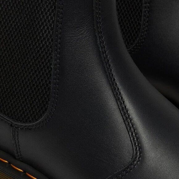 Dr.Martens 2976 NAPPA Boots Men Sz 12 Ankle Black Pull-On Chelsea Smooth Leather